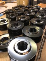 Pièces mécaniques repoussées